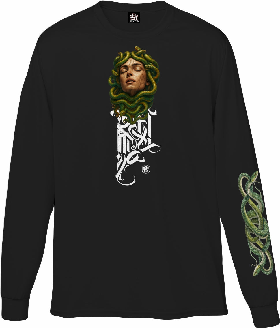 PLAYERA MANGA LARGA MEDUSA