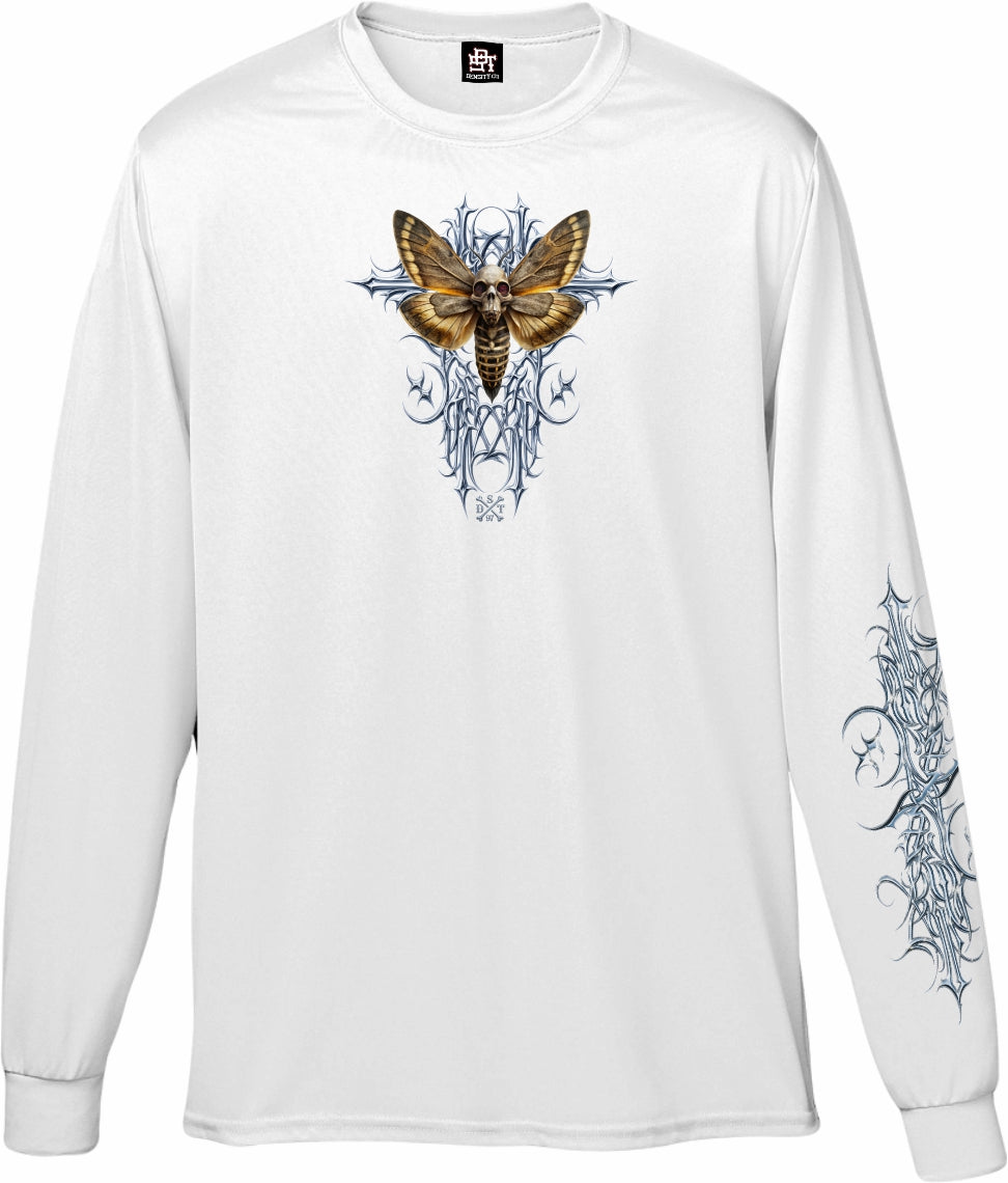 PLAYERA MANGA LARGA POLILLA