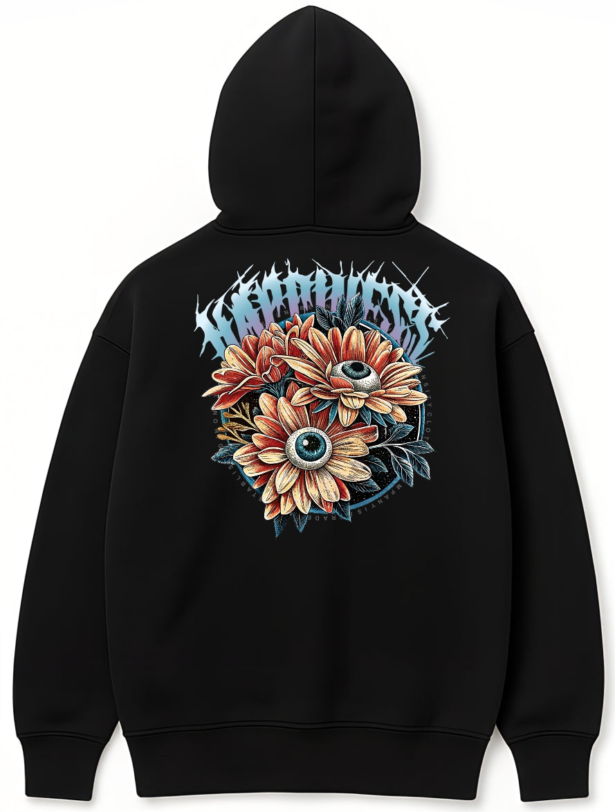 SUDADERA CIERRE PSYCHO FLOWERS
